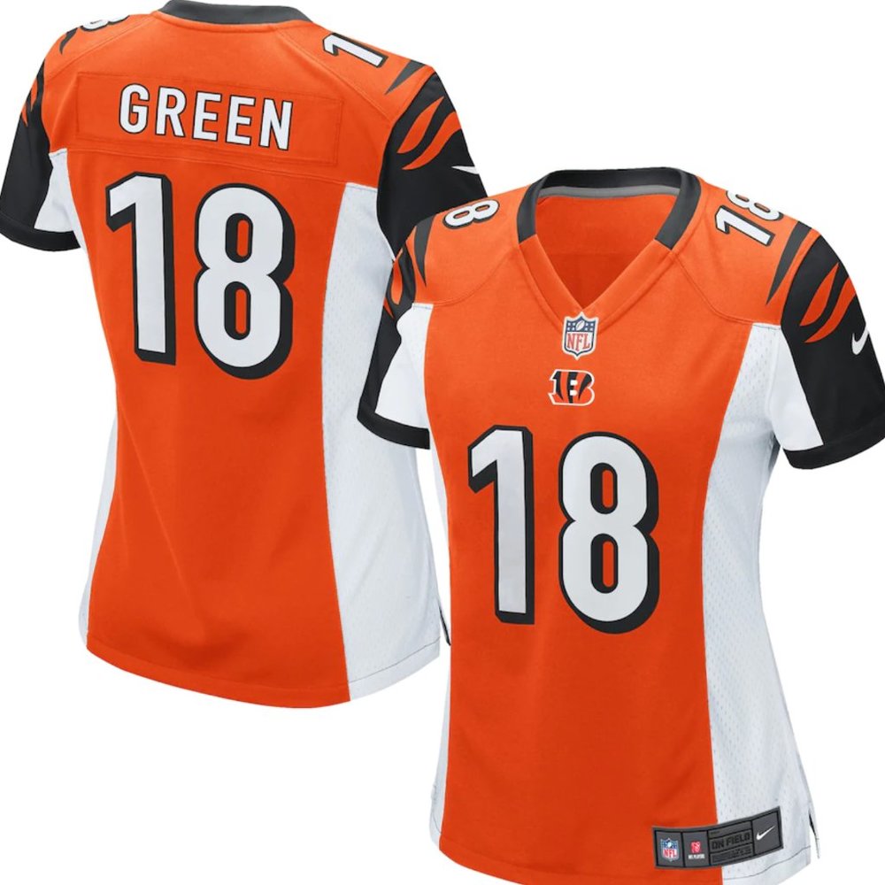 NIKE Cincinnati Bengals A.J. Green #18 On Field Jersey Women's NEW